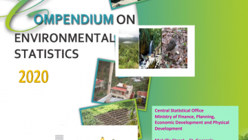 Cover page of the The Compendium on Environmental Statsitics 2020 of Grenada