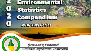 Cover page of the Environment Statistics Compendia 2020 of Montserrat
