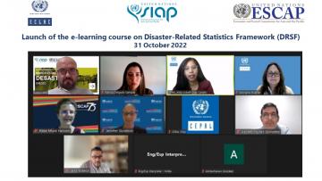Launch of the e-learning course on Disaster-Related Statistics Framework (DRSF)