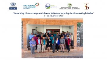 “Generating climate change and disaster indicators for policy decision-making in Belize”