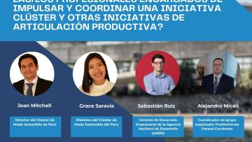 Flyer de octava Comunidad de Práctica con el detalle de sus comentaristas.