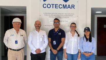 Experto de CEPAL junto al Clúster Marítimo de Cartagena, COTECMAR y sus provedores.