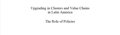 Upgrading in clusters and value chains